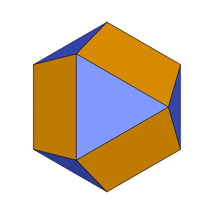 J22 Gyroelongated Triangular Cupola