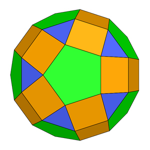 J77 Paragyrate Diminished Rhombicosidodecahedron
