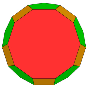 J80 Parabidiminished Rhombicosidodecahedron